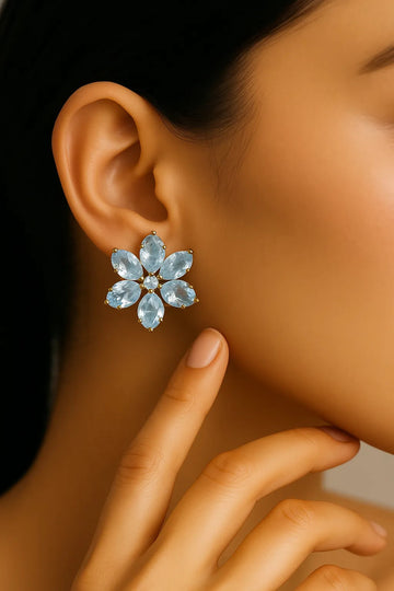 Earring in Silver Shine