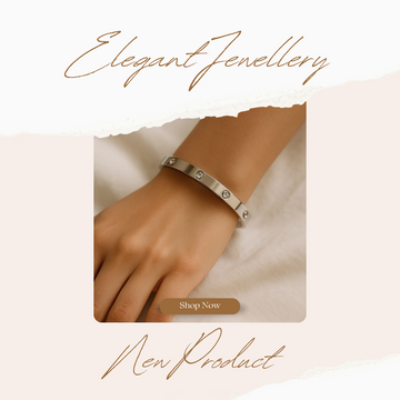 Elegant Stainless Steel Bangle – Sleek Silver-Tone Finish